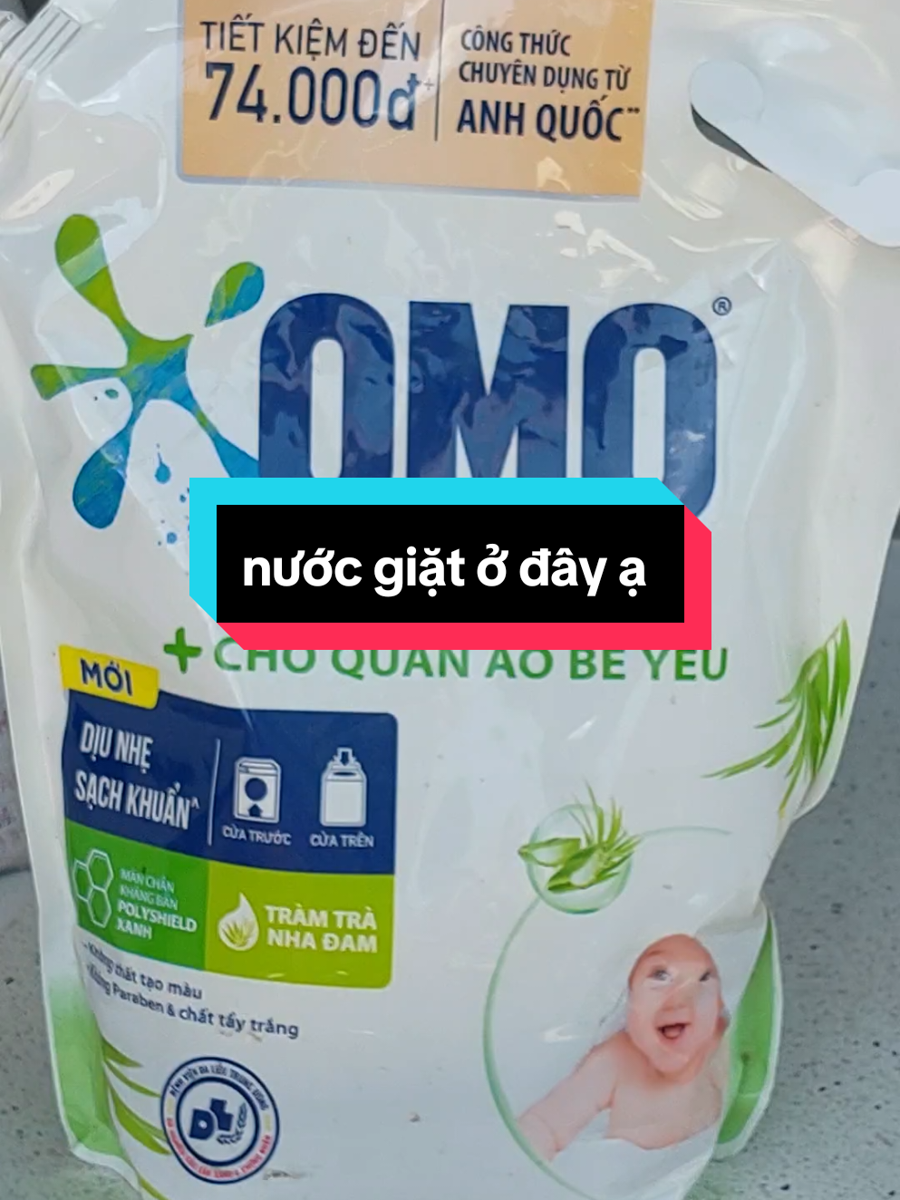 nước giặt Omo Matic giúp sạch khuẩn thơm an toàn cho da bé  #mebelinh02 #nuocgiatomomatic 