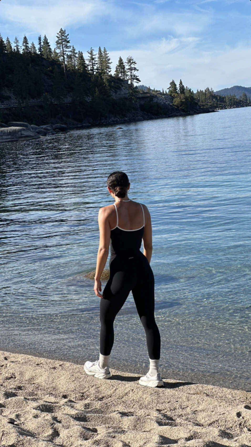 tahoe wake up call 🌞 the 8am run i was aware of…the cold plunge i clearly was not😅💦 #fyp #lakettahoe #laketahoecalifornia #fypage #coldplunge #Running #fypシ 
