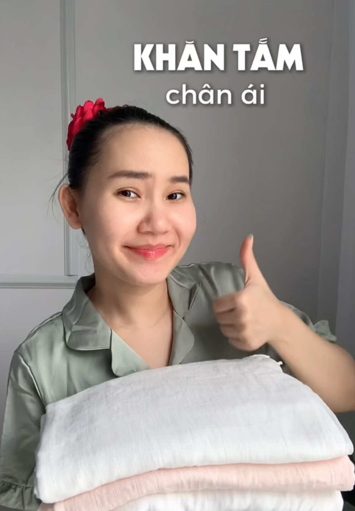 Khăn tắm chân ái mẹ Hali dùng 4 tháng qua #mebimsua #béna🐍 #samdososinh #khantamchobe #khantamsoitre 
