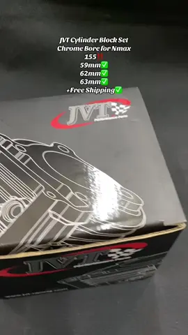 Baka naghahanap ka nito bossing! Available yan sa yellow basket naka free shipping pa✅😉 #JVT #jvtchromebore #cylinderblock #nmax #motoraccessories 