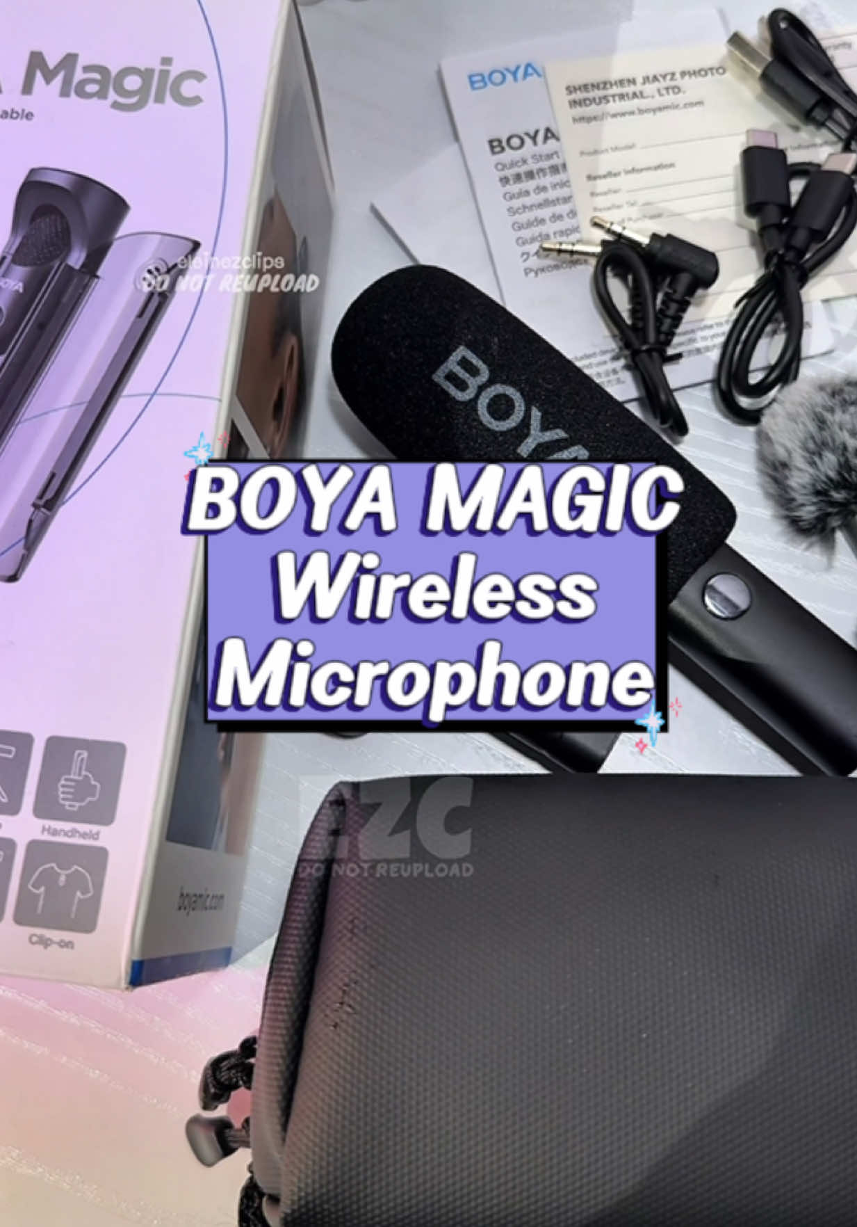 The BOYA Magic is an ultra-light 4-in-1 AI-powered wireless microphone that works as a clip-on, handheld, desktop, or on-camera mic. It delivers studio-quality 48 kHz/24-bit audio with advanced AI noise cancellation up to -40 dB, ensuring clear sound anywhere. With up to 30 hours of battery life and smart app controls, it’s the perfect all-in-one mic for creators on the go. ─── boya mic wireless boya mic boya mic wireless with noise reduction wireless microphone wireless mic wireless mic for vlog wireless microphone for vlogging wireless microphone for content creator mini mic boya magic microphone #audiogear #boya #microphone #boyamagic #unboxing 