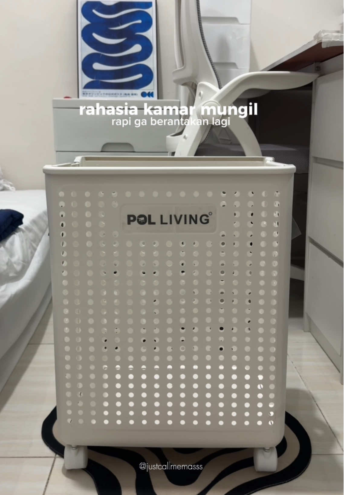 kamar jadi lebih rapi semenjak ada keranjang laundry lipat serbaguna ini 😍✨  #keranjanglaundry #keranjangbaju #keranjanglipat #keranjangserbaguna #laundrybag 