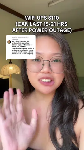 Replying to @lemon soda 🍳 Yes na yes! Oh meron na kaming wifi back up incase magbrownout, ikaw meron na ba? #wifiups #wifipowerbank #avidus #wifibackuppowersupply #wfhmusthaves 