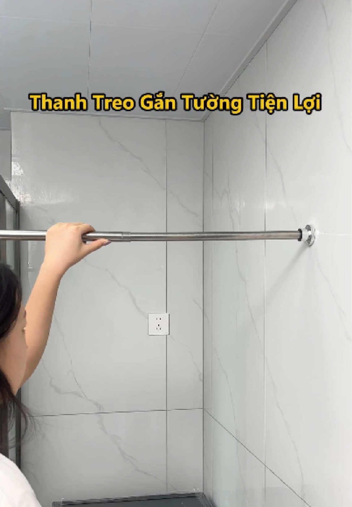 Thanh treo gắn tường tiện lợi, không cần khoan không cần keo, dễ dàng tuỳ chỉnh kích thước #thanhtreo #thanhtreodanang #thanhtreoquanao #thanhtreorem #xuhuong 