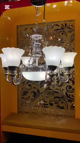 Lampu Gantung Klasik Warna Silver 6 Cabang🥰✨ #lampuhias #lampuaesthetic #lampuhiastermurah #lampuhiasterlengkap #lampugantung          