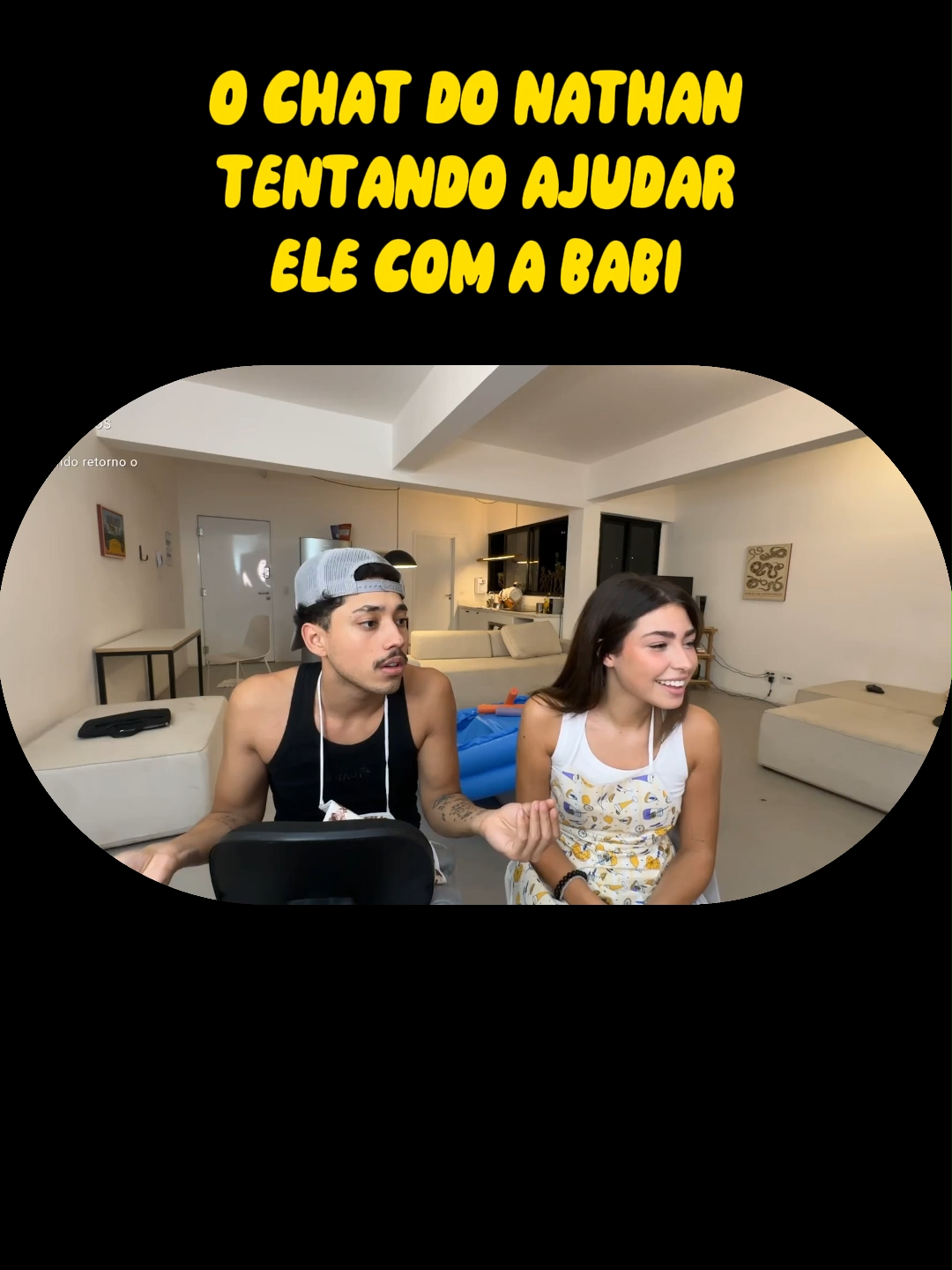 o chat da live ajudando o nathan #irl #nathanpereira #live #babi #portugal