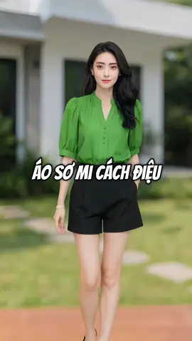 Áo sơ mi xinh #thoitrangnu #aosomi #aosominu #aosomikieu #aosomicachdieu 