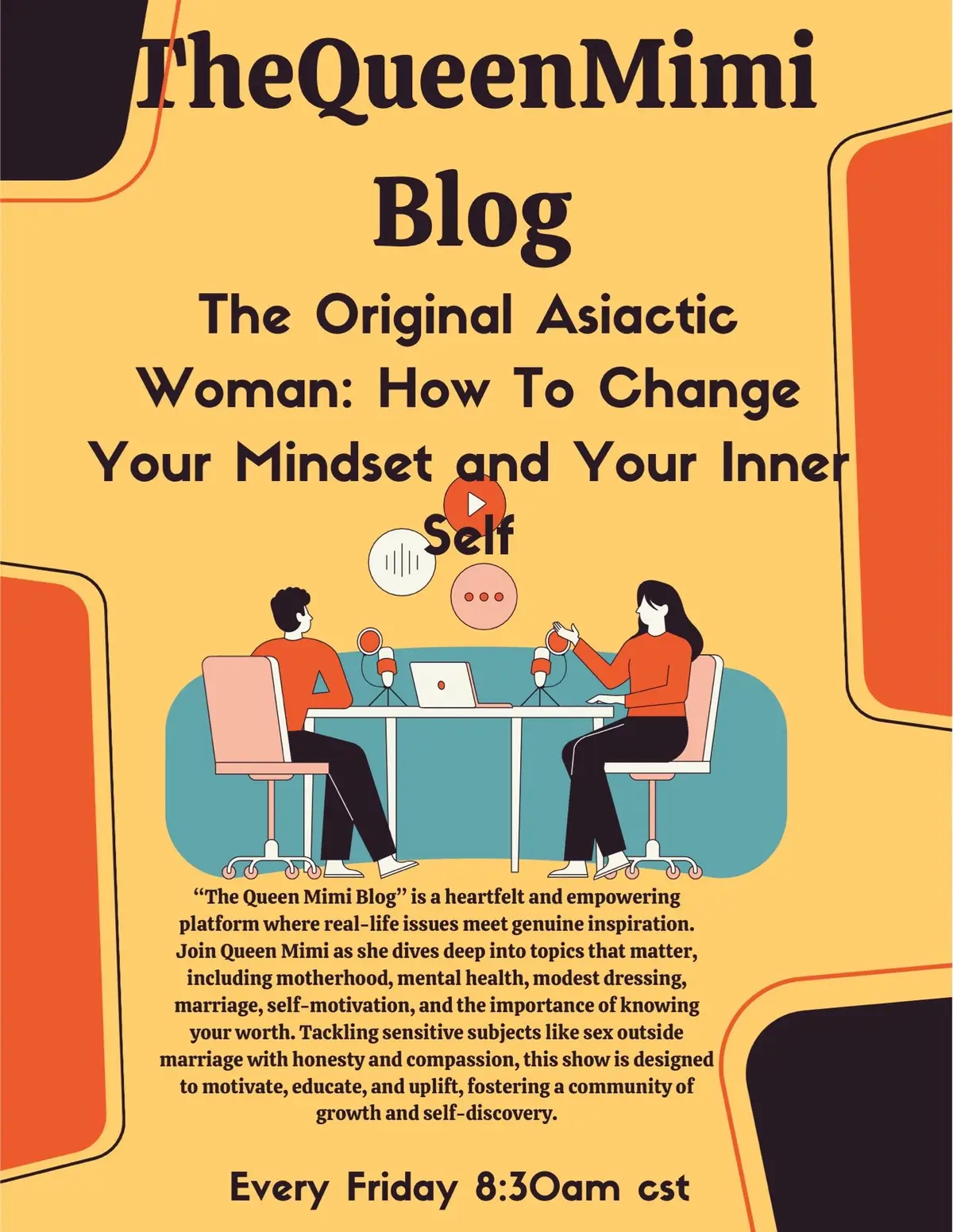 ⸻ 🌸 TheQueenMimiBlogShow 🌸 Join me this Friday at 8:30 AM CST as we dive into “Embracing Change: I’m Not the Same, and That’s Okay.” 💬✨ It’s time to talk growth, letting go of the past, and stepping boldly into who we’re becoming. No more apologies, no more holding back — just real conversations and real freedom. 💕 ⏰ Friday, 8:30 AM CST 📍 [Youtube:TheQueenMimiPodcast TheQueenMimiRadioShow] Let’s grow together. 🌱 #TheQueenMimiBlogShow #realtalk #EmbraceChange #ImNotTheSame #ThatsOkay  