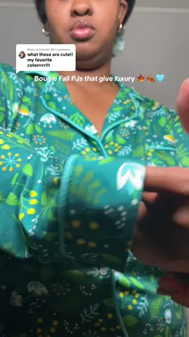 Replying to @kiersten 🫶🏽 Thank you love! Aren’t they?! Would love in these if I could!#pajamaset #widelegpants #fallaesthetic #fallvibes 