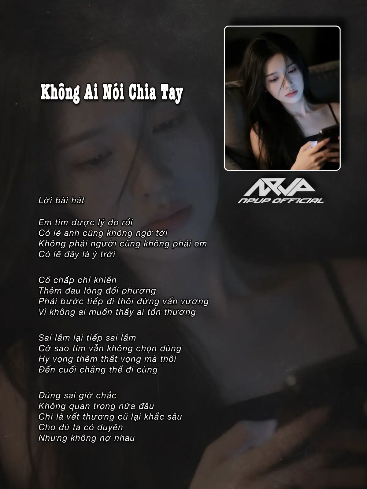 #npvpofficial #khongainoichiatay #linhhuongluz #lyrics #tamtrang 