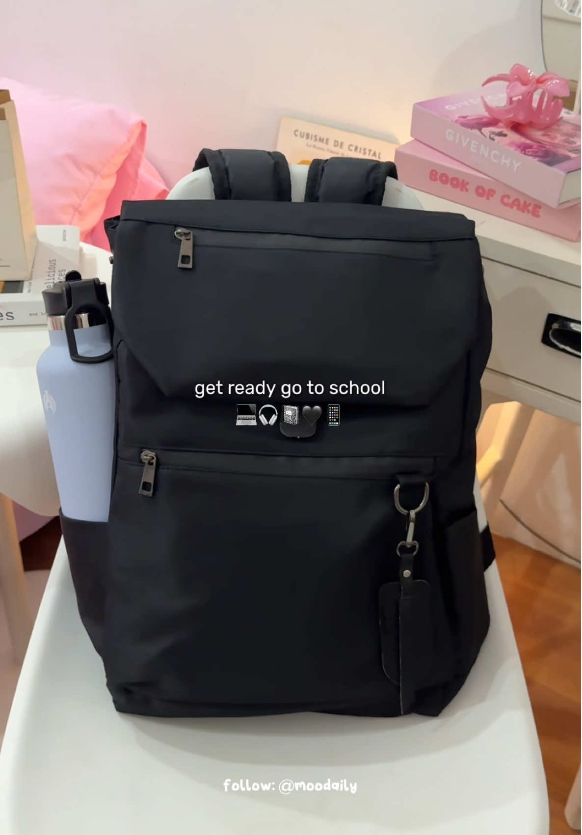 100 ribuan tapi udah waterproof😭🖤 #backpack #ransel #ranselsekolah #ranselmurah #asmr 