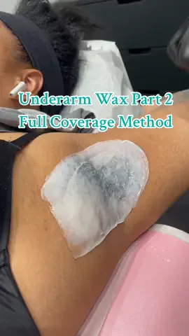 ASMR Underarm Wax Pt. 2🪄 Full Coverage Method (applying wax to all of the hair) Which method is your favorite?😍 @Bushbalm Professionals @Bushbalm #hairremoval #satisfying #asmrwax #underarmwax #wax 