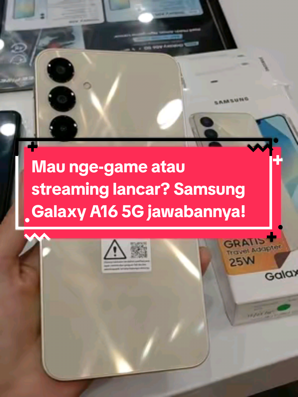 Mau nge-game atau streaming lancar? Samsung Galaxy A16 5G jawabannya! Plus, setiap pembelian di Erafone Karang Tengah Cianjur, langsung dapat bonus travel adapter gratis senilai Rp299 ribu. Promo terbatas! #erafonekarangtengahcianjur #samsunga16 #a165g #cianjur #samsungindonesia 