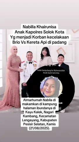 Selamat jalan Nabila..semoga Husnul Khotimah amiinn, kepada keluarga yg ditinggalkan semoga selalu kuat dan tabah mengahadapi musibah ini..❤️‍🩹 #nabillakhairunnisa #kecelakaanpadang #tiktokviral #tiktoknews #fyppppppppppppppppppppppp 