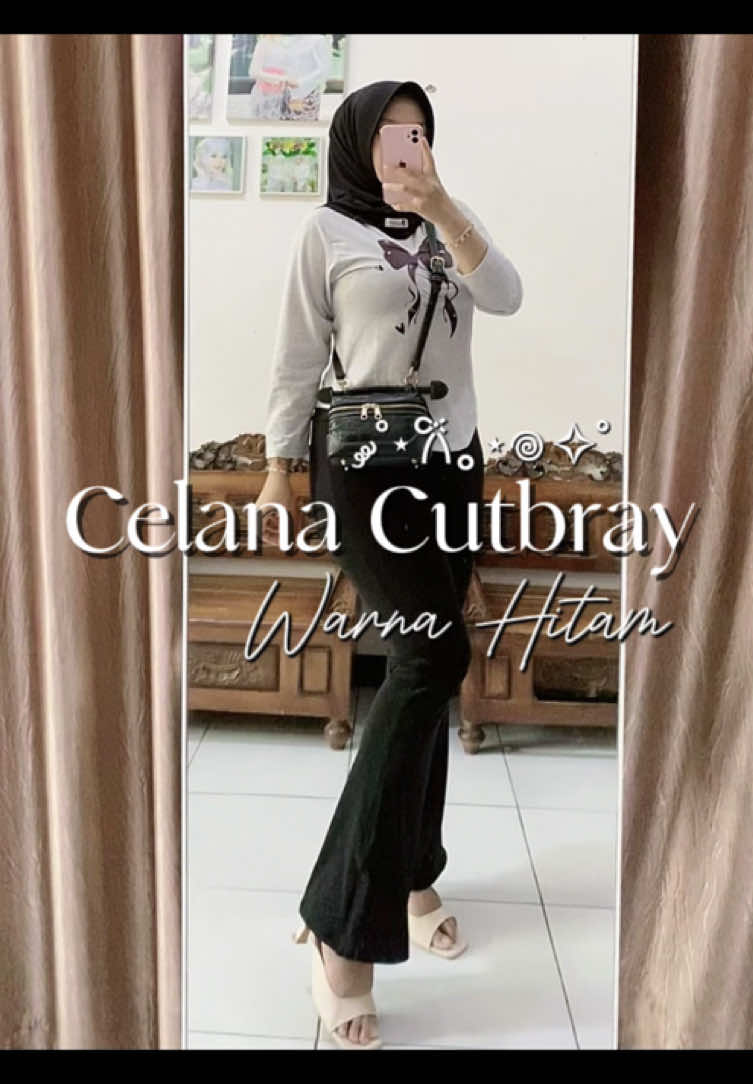 Celana cutbray bisa dipakai olahraga + hangout 😙🤏🏻 #cutbraywanita #cutbraypants #cutbrayjumbo #cutbray #celanacutbray 