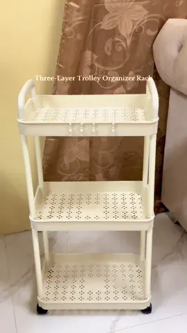 must-have trolly rack kung gusto nyong mas organize ang gamit nyo 😍  #organizerrack #essentials #bathroomrack #bathroomtrolley #trolleycartorganizer #trolley 