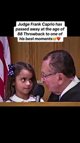 Judge Frank Caprio has passed away at the age of 88. Throwback to one of his best moments  Is judge frank caprio was best judge of all time?🥺❤️  #judge #frankcaprio #rip #hopecore #fyp  The judge frank caprio died  Frank caprio final words Frank caprio wholesome moments  Frank caprio crying Frank caprio funeral 