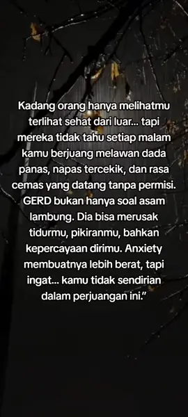Gerd bukan hanya sekedar Asam lambung, tapi tentang gmn cara kamu mengelola hidup mu #asamlambung #fyp #fypシ゚ #gerd #gerdanxiety 