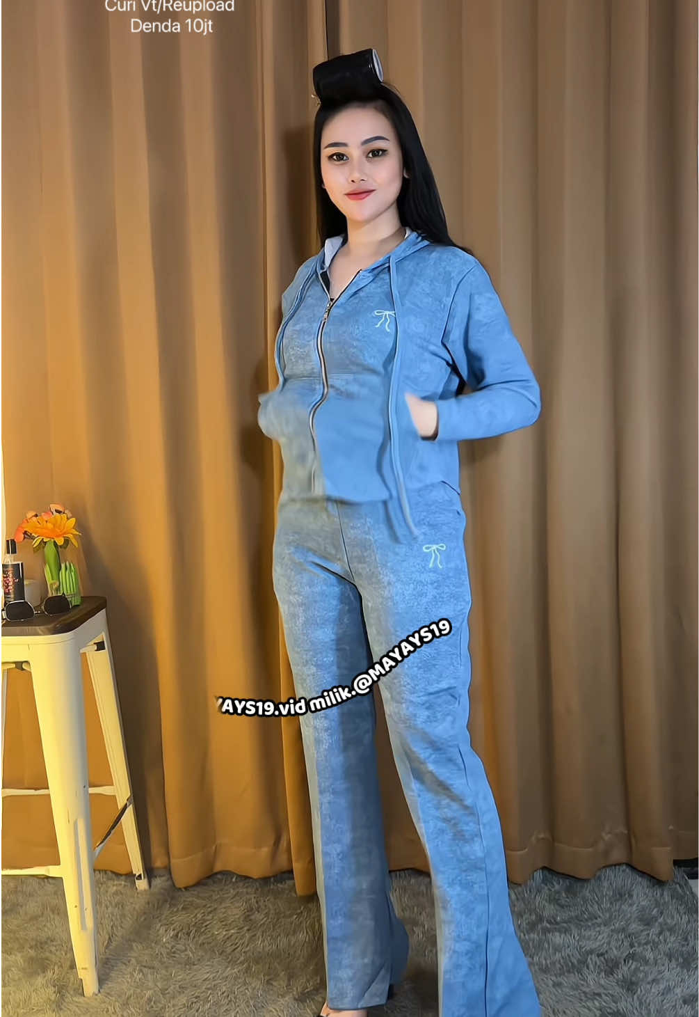 Setelan hoodie cantik ✨ #setelanwanita #setelanhoodie 