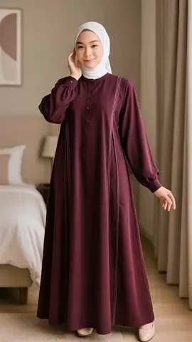 Nabila Dress Gamis WanitaMuslim Simple Elegan  #NabilaDress #GamisSimple #GamisElegan #FashionMuslimah #GamisWanita
