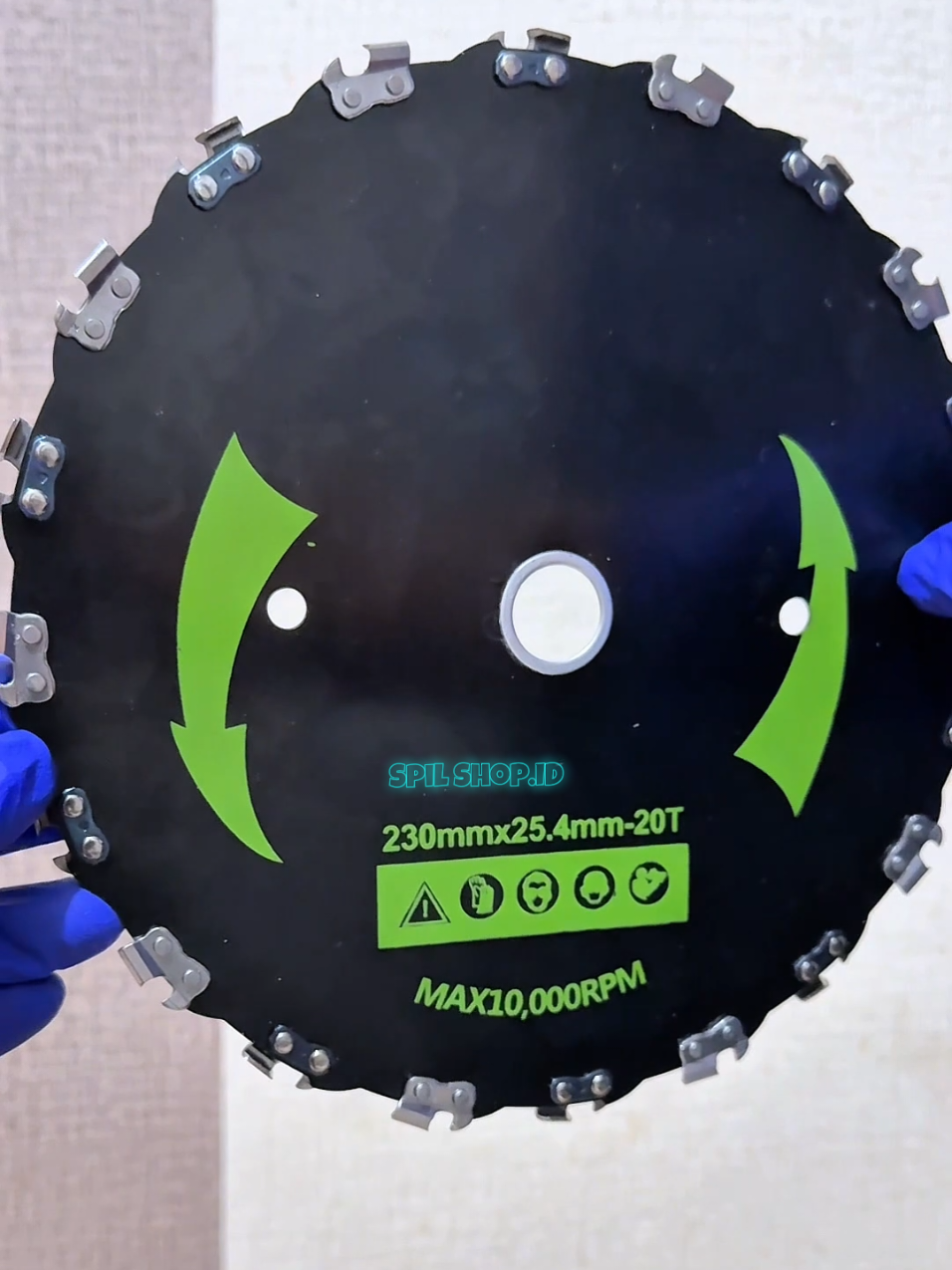 Pisau mesin potong rumput bulat mata pisau rantai senso.