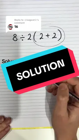 Replying to @☆isagoat☆ correct answer is 16! #mathematics #mathtrick #bodmas #mathtutor #mathsupport