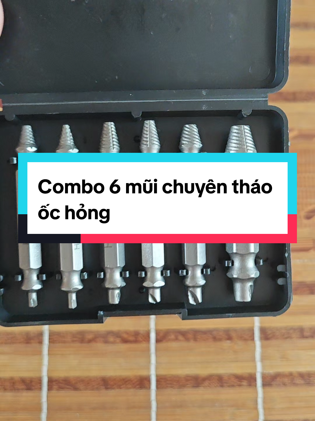 Bộ khoét lỗ vít bị trườn ren chất liệu HHS không gỉ #xuhuong 