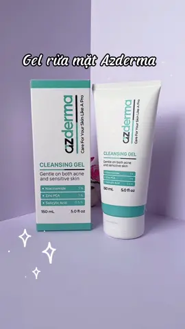 Gel rửa mặt cho da dầu nè #azderma #gelruamat #unbox #unboxing #bha 