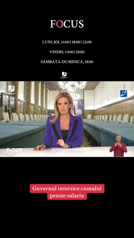 Executivul se pregătește să interzică cumulul pensiei cu salariul. Ori rămân angajați până la 70 de ani fără pensie, ori ies din sistem și rămân doar cu pensia #primatv #focusprimatv