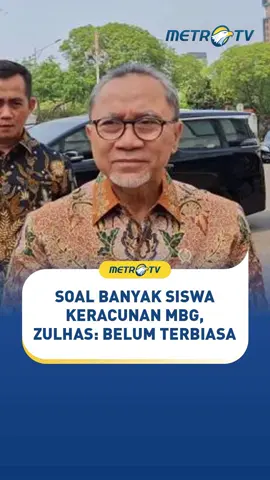 Menteri Koordinator (Menko) Bidang Pangan RI Zulkifi Hasan merespons soal dugaan siswa keracunan makanan dalam Program Makan Bergizi Gratis (MBG), yang terjadi di sejumlah daerah. Zulhas menilai siswa mengalami keracunan bisa jadi karena belum terbiasa atau alergi, bukan karena pengolahan makanannya yang salah. 