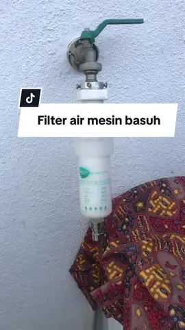 Wajib ada sediment filter ni kalau tak habis laa baju...#penapisair #mesinbasuh #waterfilter #airbersih #homecare 