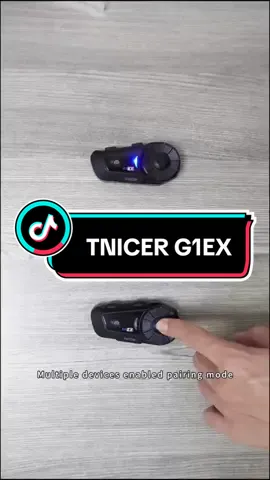 One-key paring 😎 Up to 6riders intercom at same time 🫡#motorcycle #tnicer #g1ex #intercom 
