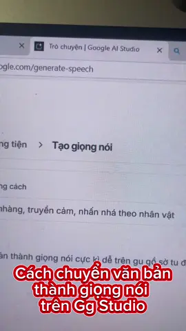 Chuyển văn bản thành giọng nói trên Gg Studio #Gg Studio 