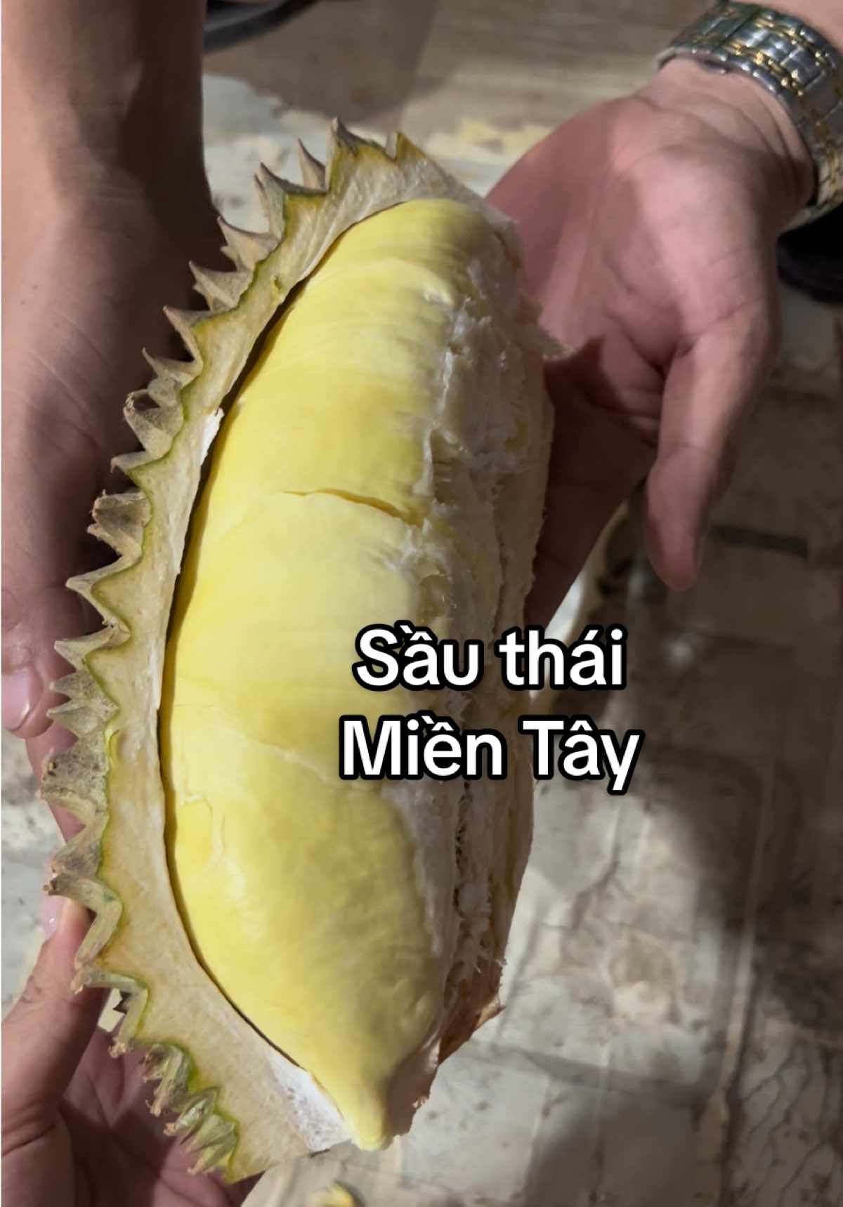 Cơm thái khui từ học , miền Tây hơi hiếm , em gom mấy hôm mới có , ace thông cảm dùm em nha #sầuthái #SầuRiêngMiềnTây 