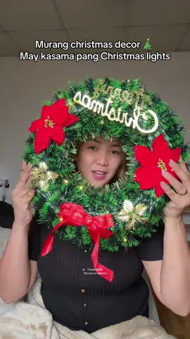 Christmas wreath. Complete set na ikakabit mo na lang. #creatorsearchinsights #christmasdecor #christmaswreath #christmas 