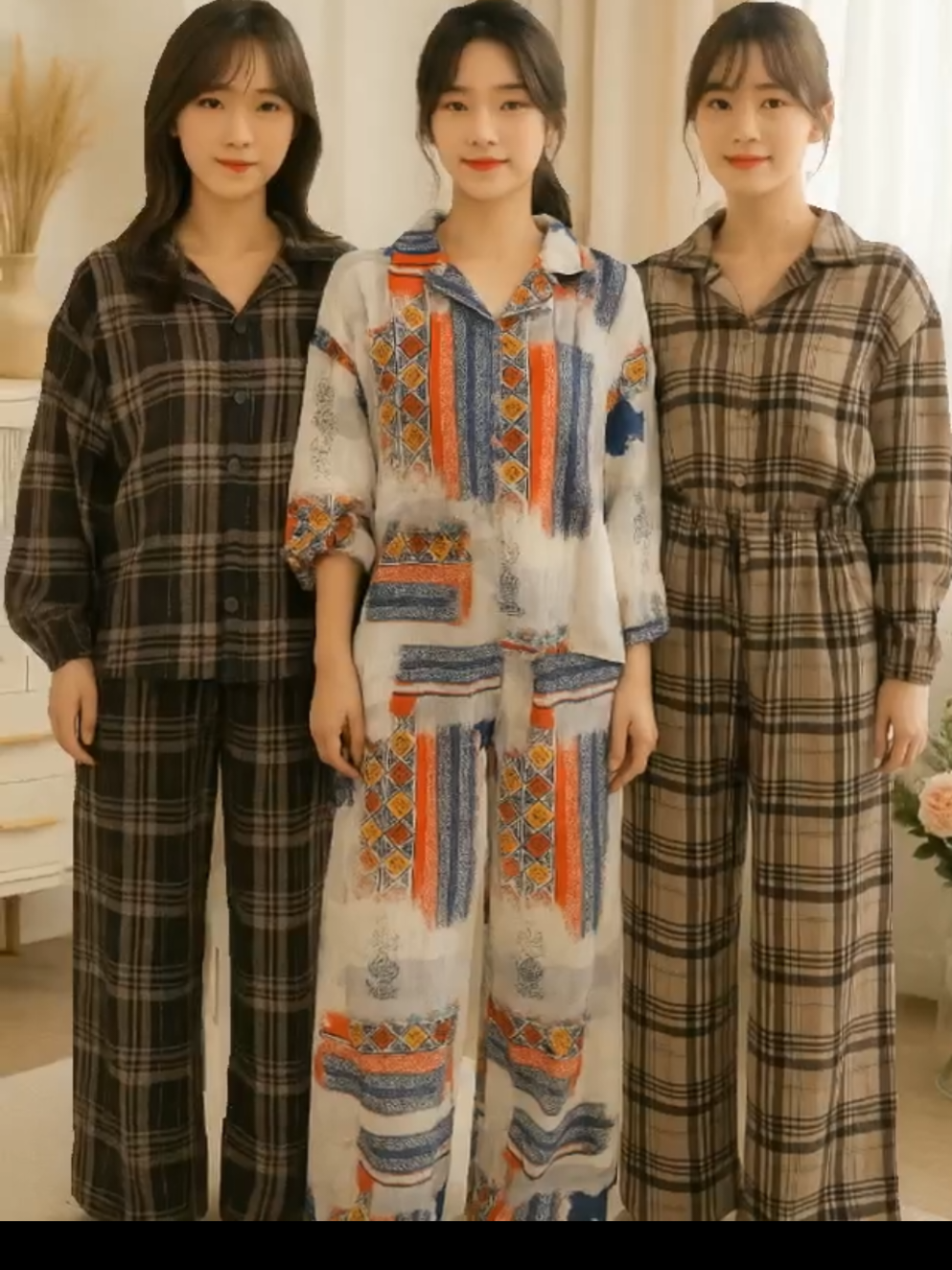 One set kemeja celana hommy setelan Bundling baju dan celana one set wanita panjang kulot katun‼️ #kemeja #onesetkemeja #pakaianwanita #kemejawanita #fashion 