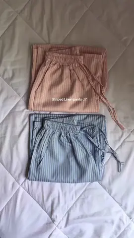 Obsessed sa mga pants na Ito,Sobrang comfy!! #stripedpants#linenpants#summerpants#OOTD#fashiontokshop 
