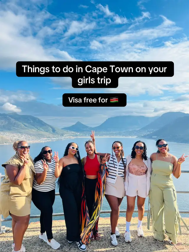 This was a perfect itinerary for our girls trip. #tiktokkenya🇰🇪 #kenyantiktok🇰🇪 #capetown #thingstodoincapetown #girlstrip 