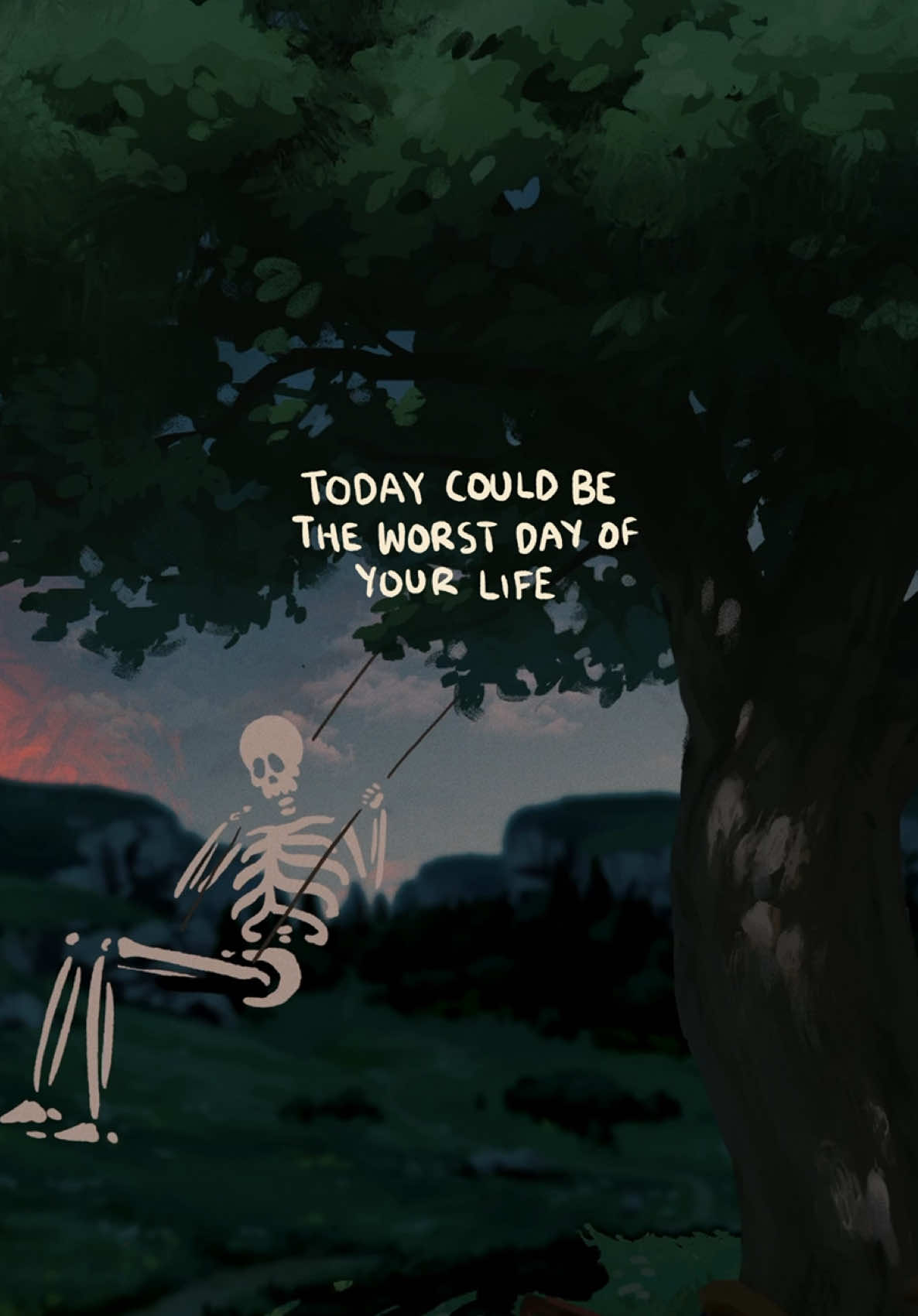 Today could be absolutely horrible…  Or incredibly unforgettable,  Or the last thing you might never remember… be kind to yourself. This life is not promised to us, and tomorrow isn’t a guarantee. All of us are dying. That’s not to say it’s going to happen some day, it’s an active verb, it’s happening right now, we’re all moving closer to it. This isn’t grim. Or sorrowful. Just remember it. Remember it when someone takes the car park you were going for, or curses you at because they don’t accept you, remember this when the food you ordered isn’t right, or that the hardships of unbelievable trauma keep gnawing at you… life is ours.  We can’t control what happens to us, but we can control how we react. Today will pass, good bad or otherwise… it will pass.  Enjoy it.  #1924us #life #inspiration #animation #mrskelly 