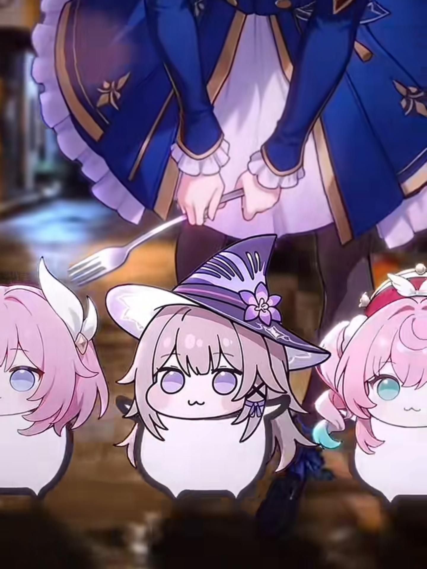 Hốc trưởng và đám Doro bell 😋🐧 Cre: 堂本サユリ . . . #hsr #hsranimation #hsrxfate #saber #hsrchibi #qingque #hanabi #sparkle #silverwolf #tingyun #cyrene #theherta #hyacine #aglaea #cute #funny #hsrdoro #tkght #trending