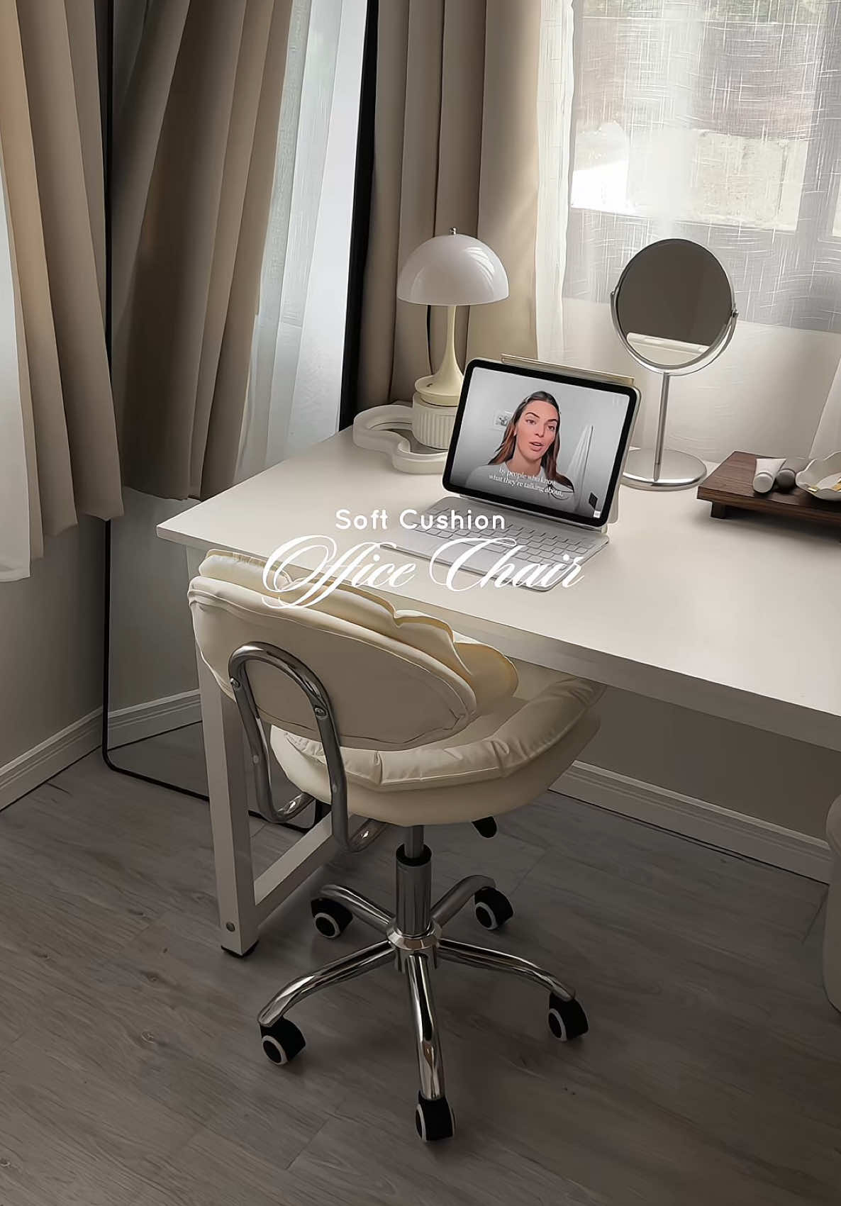 cotti soft cushion office chair >> #officechair #aestheticchair #roomchair #studychair 