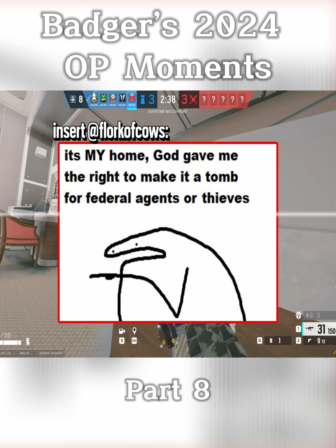 Badger’s 2024 OP Moments-Part 8#game #videogames #funnyvideo #reviews #therussianbadger #fyp #foryoupage