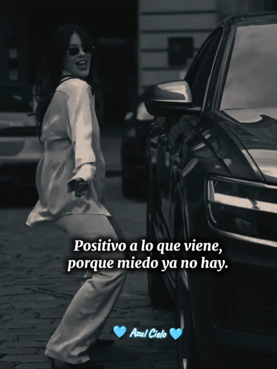 Positivo a lo que viene, porque miedo ya no hay.🩵✨ #positivo #miedo #yanohay #verdadesenfrases #azulcielo💙 