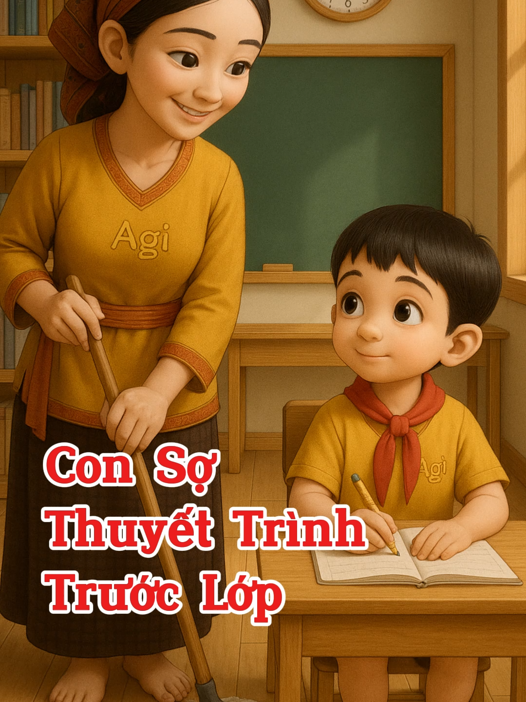 Con Sợ Thuyết Trình Trước Lớp – Dạy Con Lòng Can Đảm Để Vượt Qua Nỗi Sợ Con run sợ khi phải đứng trước lớp thuyết trình, nhưng mẹ đã dạy con đúng cách rằng: Dũng cảm không phải là không sợ, mà là vẫn bước lên dù trong lòng còn run. Mỗi lần vượt qua nỗi sợ, con lại khám phá ra mình mạnh mẽ hơn mình tưởng. #daycondungcach #nuoicondungcach #nuoiconthongminh #videovairal #agihocnhanh