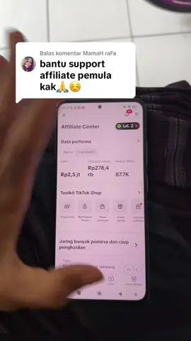 Membalas @MamaH raFa affiliate pemula level 2 pecaah teluur 😭 #affiliate #affiliatemarketing #fyp 