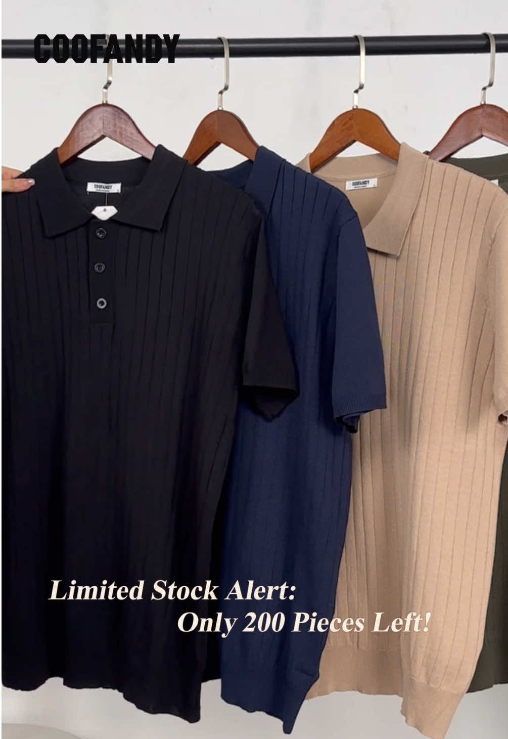 Hot pick this summer 🔥 Coofandy knit polo—cool, comfy & ready to ship.@Coofandyofficial  #coofandy #menswear #menstyle #knitpolo #summeroutfit