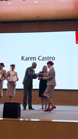 Time flies 🥹❤️ It’s my graduation day! ✈️ #emiratescabincrew #emiratesgraduationday #emirates 