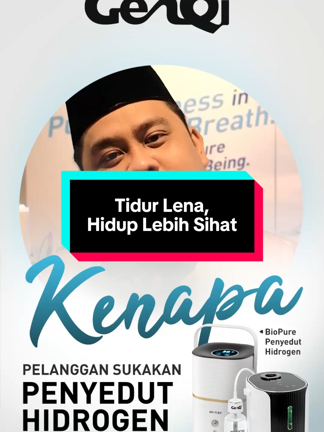 Dari dengkur berkurang hingga pesakit strok mula tunjuk perubahan positif — hydrogen inhaler benar-benar beri kesan luar biasa! #genqi #elken #thescienceofhydrogen