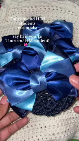 this hair net with ribbon is literally a need as a HM student!!💖#hairnetclipribbon #hairnet #hmstudent 