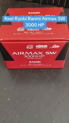 Reel ryobi ranmi airmax SW 3000 HP design by japan #ryobiranmi #ryobiranmiairmaxsw #airmaxsw #reelryobiranmi #reelryobiterbaru 
